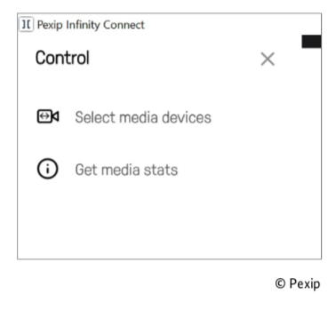 Screenshot Pexip Control 